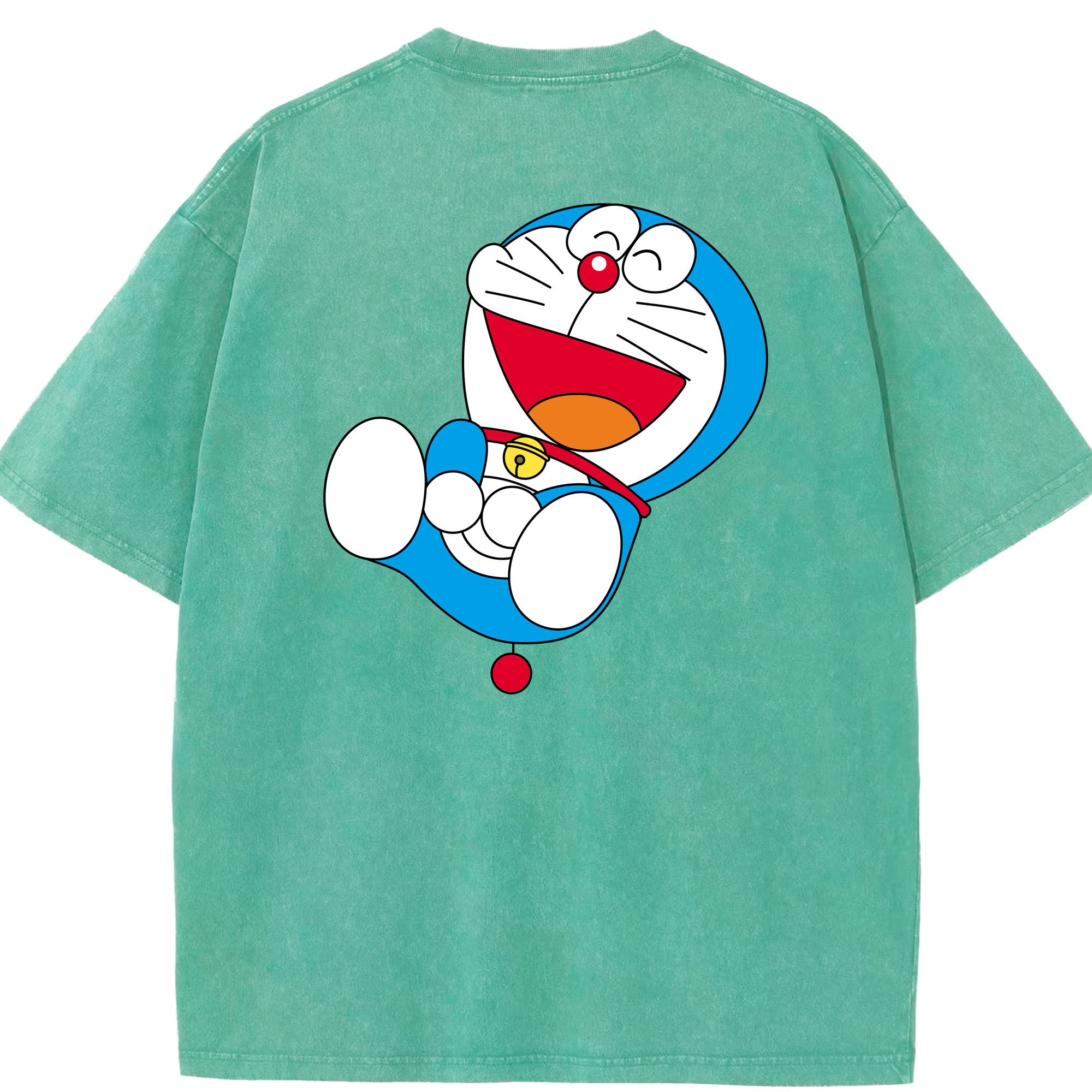 （画像用） ドラえもん Doraemon 綿100% ヴィンテージ風 半袖Tシャツ（背面プリント）